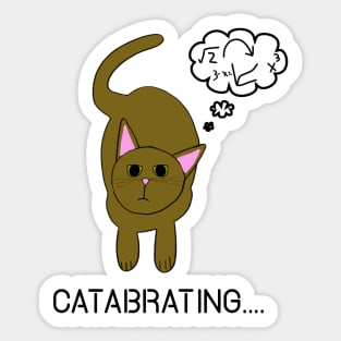 Cat-a-brating Funny Cat Lover Engineer Math Lover Sticker